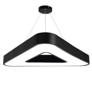 TWILIXO Modern LED Triangle Ring Pendant Light for Office & Gym Spaces